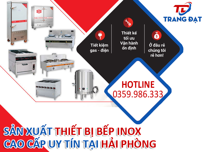 Nồi điện Trang Đạt chuyên cung cấp, sản xuất thiết bị bếp inox uy tín Hải Phòng