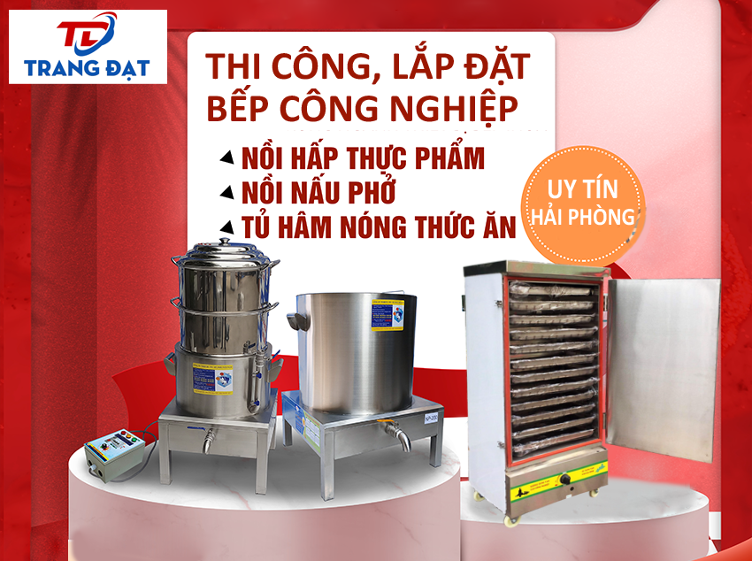 Thi công, lắp đặt bếp công nghiệp uy tín tại Hải Phòng.