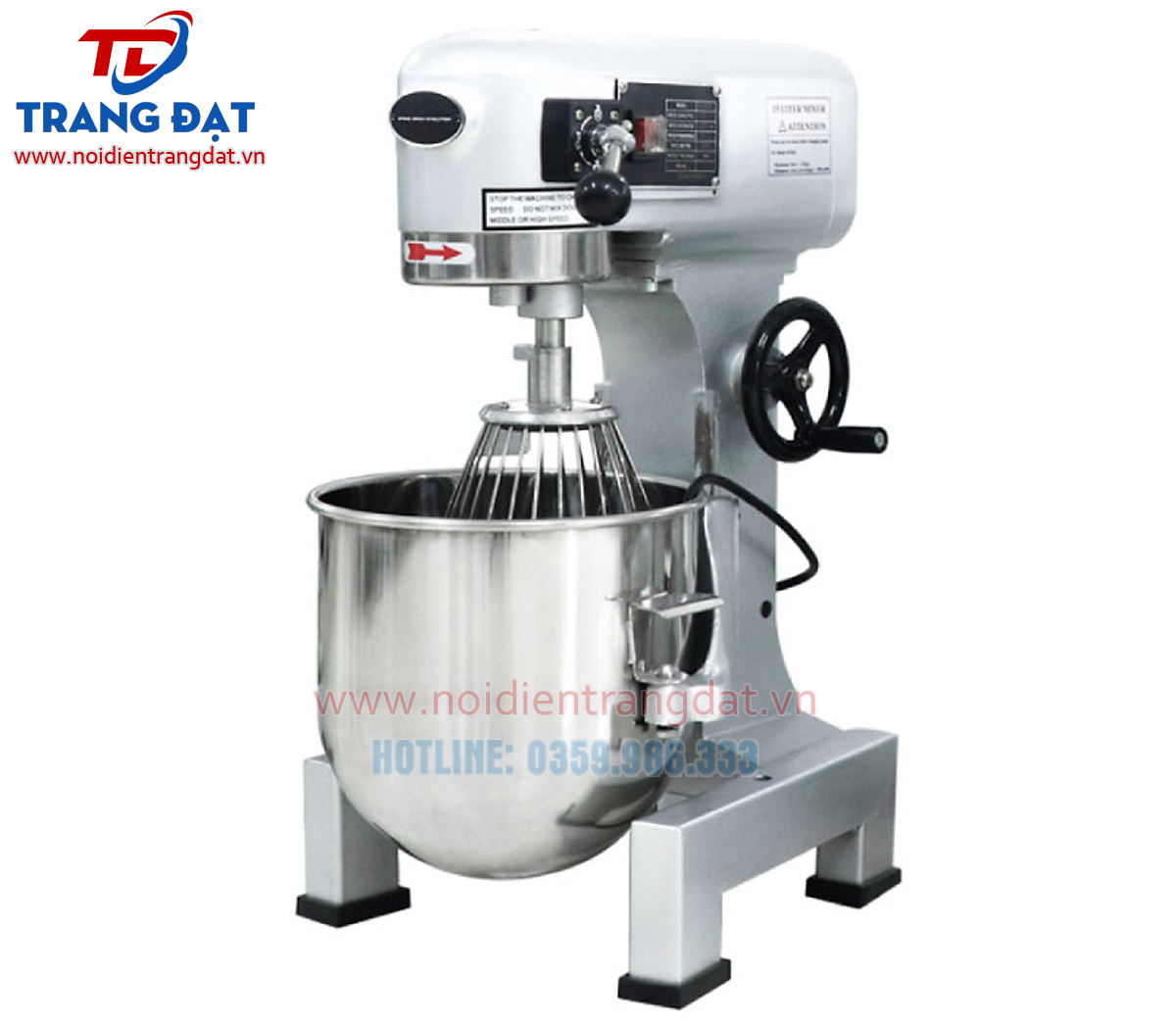 Máy trộn bột đánh trứng Inox 20L Trang Đạt uy tín, chất lượng tại Trang Đạt